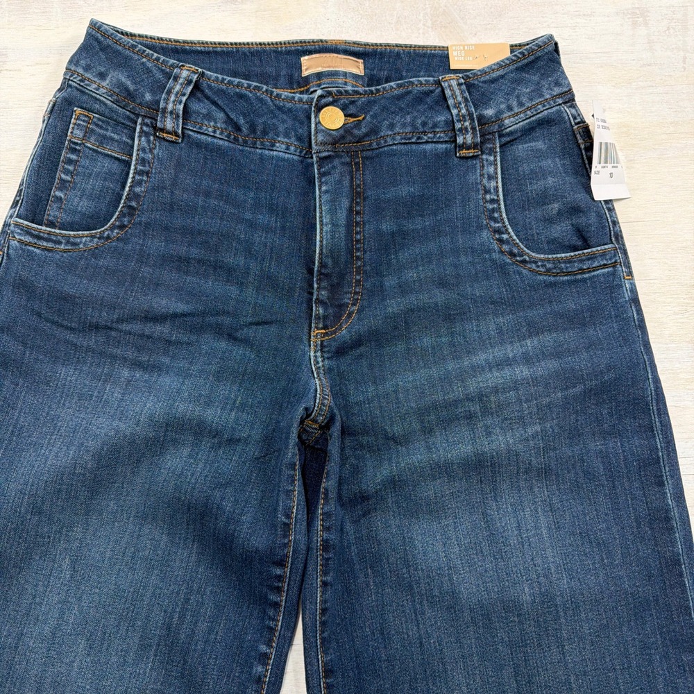 KUT from the Kloth Jeans Meg High Rise Wide Leg 10 NWT Decisive Dark Wash Women - Picture 3 of 12